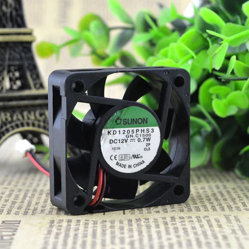 1PC For   2pin silent cooling fan  KD1205PHS3 50mm 12V 0.7W 5CM 5015