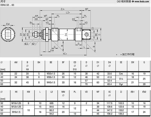 1PC DSNU-20-70-P-A Double Acting Mini Pneumatic Components Cylinder