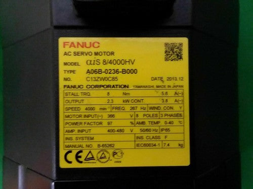 For FANUC A06B-0236-B000  servo motor Free Shipping