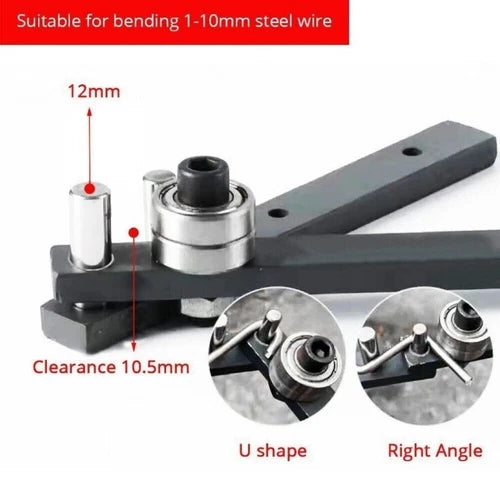 1x Steel Bar Bender Braided Basket Anchor Hook Iron Steel Manual Bending Machine