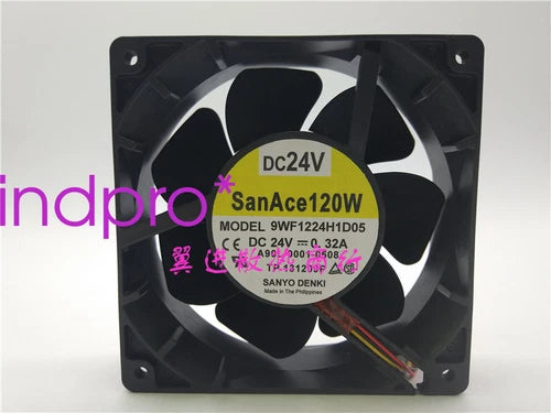 1PC for  Waterproof axial fan For   DC24V 120*120*38MM 3pin  9WF1224H1D05