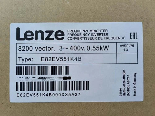 1 PC E82EV551_4B  LENZE E82EV551K4B Inverter 8200 Vector 3-400v 0.55kW