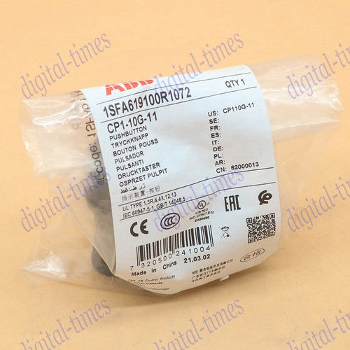 1PC  abb CP1-10G-11 CP110G11 Button Switch Green FAST SHIP