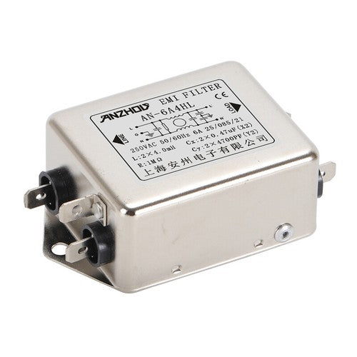 1PC  AN-6A4HL AN-10A4HL AN-20A4HL 250V 6A 10A 20A EMI AC Power Filter