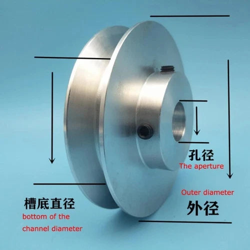 1PC 40mm V-belt Pulley Single Groove A- type Motor Belt Drive Wheel