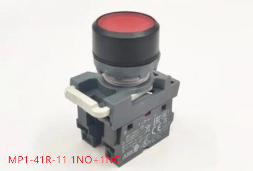 1PC  ABB Button Switch MP1-41R-11 1NO+1NC Self Reset Red