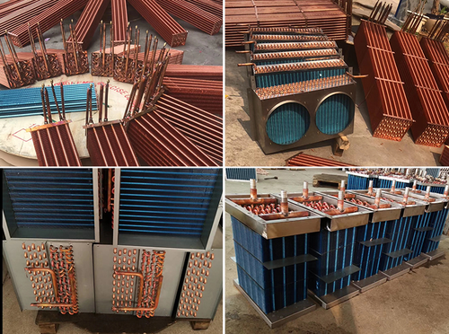 Condenser Refrigeration 8 Copper Tube Radiator Heat Sink with 150*150 MM 220VFan