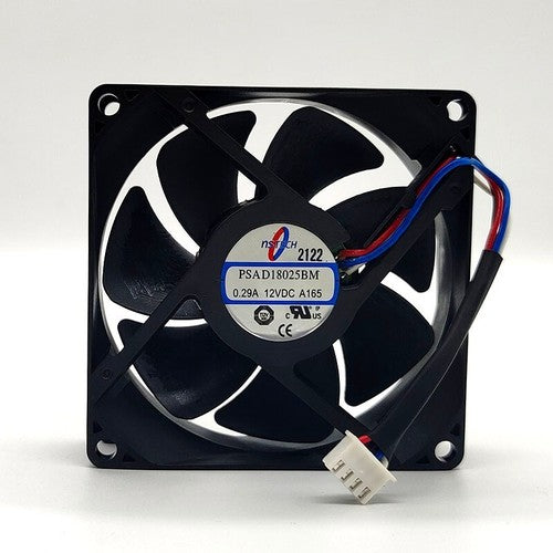 1 pcs NSTECH Fan PSAD18025BM DC12V 0.29A 8025 8cm 4 pin dual ball cooling fan