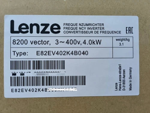 1 PC E82EV402K4B040  LENZE E82EV402_4B040 Inverter 8200 vector 4.0kW
