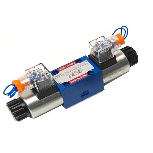 For Excavator Wood Grabber 12V/24V Hydraulic Double Head Solenoid Diverter Valve