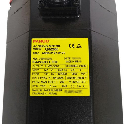 For FANUC A06B-0127-B175  servo motor Free Shipping