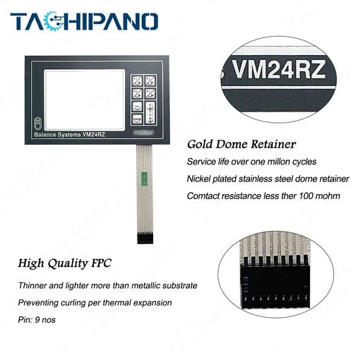 Membrane keypad for VM24RZ 9PAVM207040070 Keyboard Switch VM24RZ 9PAVM209040070