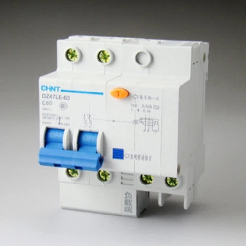 1X Earth Leakage Protection Circuit Breaker DZ47LE-63 2p C60 60A 230V