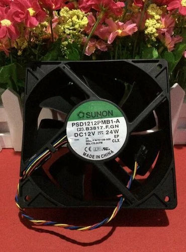 1X  120*120*38MM 4-line Server Cooling Fan PSD1212PMB1-A DC 12V 24W 12CM