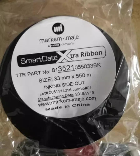 1Pcs thermal transfer ribbon coding machine ribbon 3520 33 55*700m  X40 X45 TTO