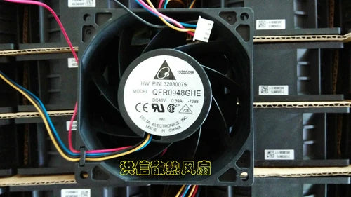 Qty:1pc 4-wire PWM server fan 4in QFR0948GHE DC48V 0.39A 9038