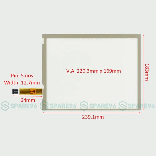 1PC Touch screen glass panel  Case IH AFS Pro 700 Color Display Fred II 51479019