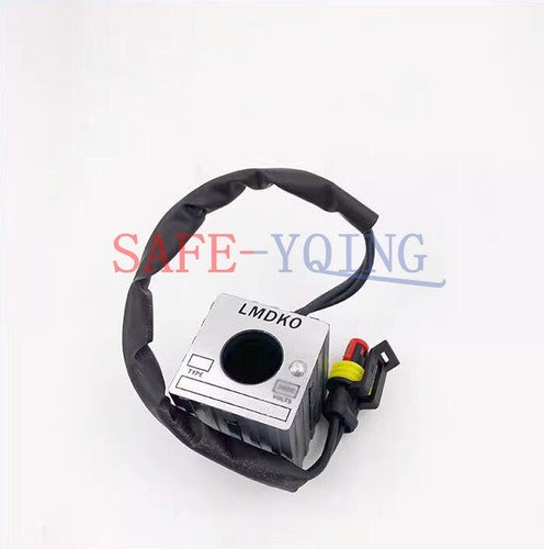 1PCS 12V Safety Lock Solenoid Valve Coil For Sany Excavator 65 135 215