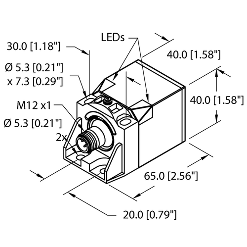 For TURCK NI35U-CK40-AN6X2-H1141 Inductive sensor NPN