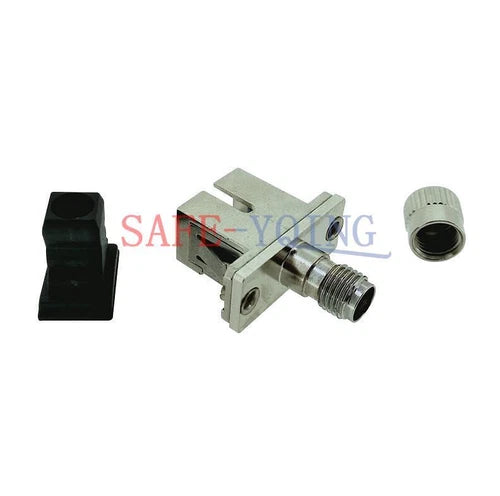 1X SMA Female-SC Female Hybrid Adapter Flange Coupling Optical Fiber Connector