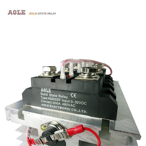 Three-phase module 200A industrial solid state relay kit H3200ZF