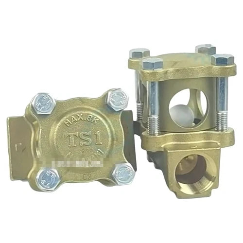 1PC  FIT FOR MIYAWAKI Steam Flow Sight Checker TS1 DN15 Sight Glass Brass
