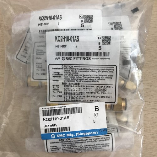 1Bag/5pcs  SMC KQ2H10-01AS Fittings Free shipping