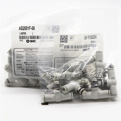 1Bag/10pcs  SMC AS2001F-06 Speed control valve Free shipping