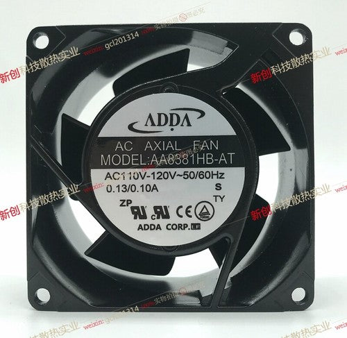 1 PCS ADDA Fan AA8381HB-AT AC 110-120V 0.13/0.10A 8CM 80*80*38mm insert type