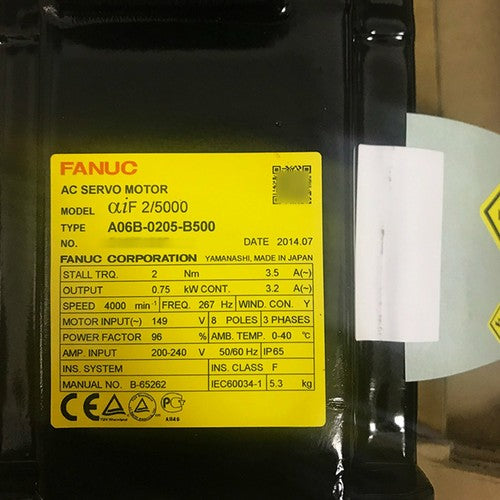 For Fanuc A06B-0205-B500  Servo Motor Free Shipping