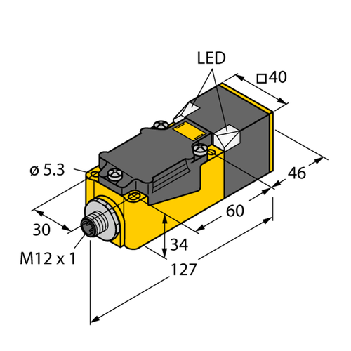 For TURCK NI40U-CP40-VP4X2-H1141 1540602 Inductive sensor PNP #