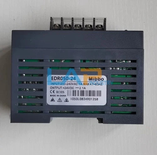 1PCS  EDR050-24 Power supply INPUT: 200-240VAC 1A MAX 47-63HZ