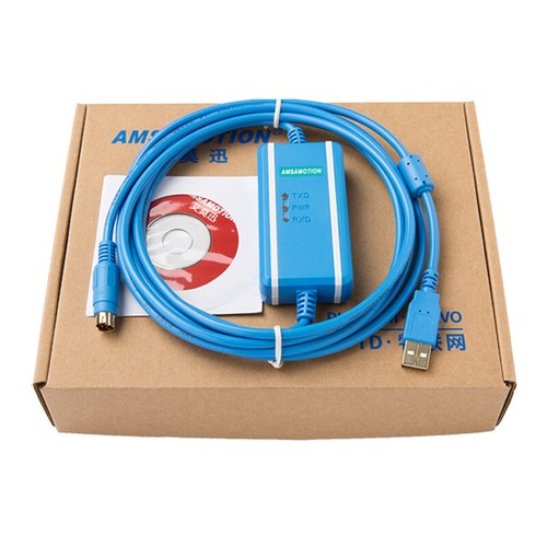 For Mitsubishi Q series Isolated PLC data cable USB-QC30R2+ connector