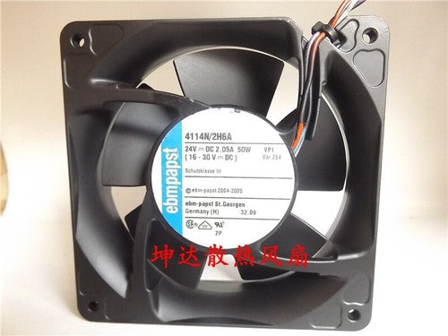 1 PCS Cooling Fan 4114N/2H6A DC 24V 12038 12cm 4-wire Aluminum frame fan