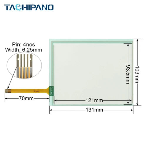 for GT2105-QMBDS GT2105-QMBDS-K Digitized Screen with Front Overlay Touch Panel