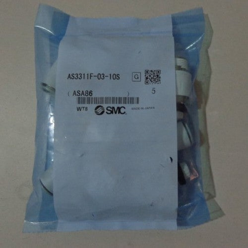 5PC  SMC AS3311F-03-10S Speed control throttle valve Free shipping