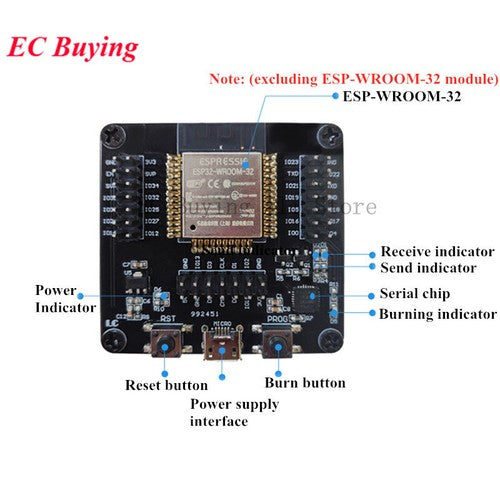 ESP8266 ESP-WROOM-32 Development Board Programmer Firmware Burning Test Download
