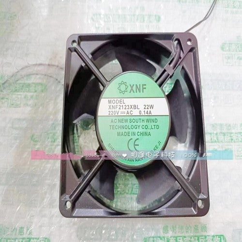 1 PCS XNF axial fan XNF2123XBL 220V 22W 0.14A 12038 12cm 2 wire cooling fan