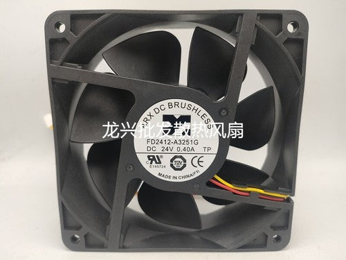 1 PCS ARX Fan FD2412-A3251G DC24V 0.4A 12038 12CM 3 wire cooling fan