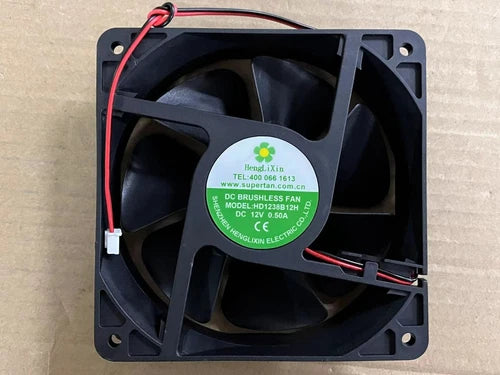 1PC 2-wire chassis cabinet cooling fan HD1238B12H 12V 0.50A 12CM