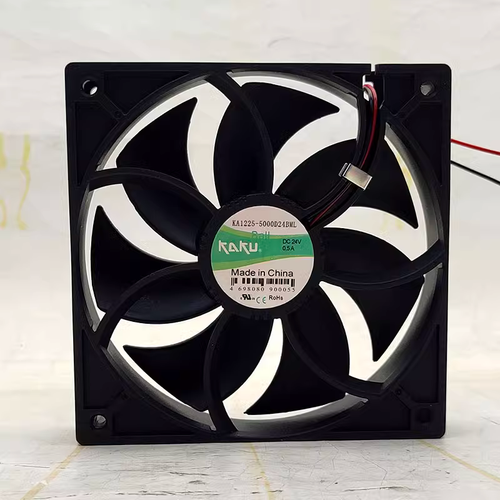 1 pcs KAKU Fan KA1225-5000D24BML 24V 0.5A 12025 12CM 2 wire cooling fan