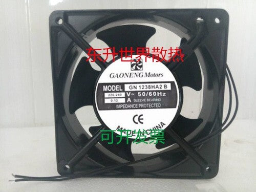 1 PCS GAONENG Motors Fan GN 12038HA2B 220-240V 12038 12CM 2 wire cooling fan