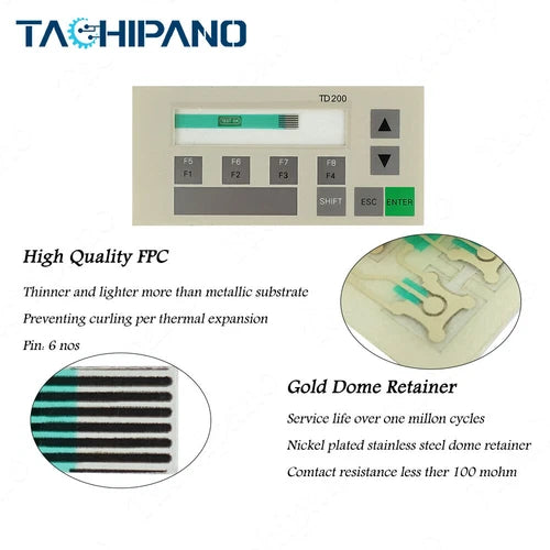 1SET 6ES7272-0AA30-0YA0 TD200 Case with Membrane Switch Keyboard Plastic Housing