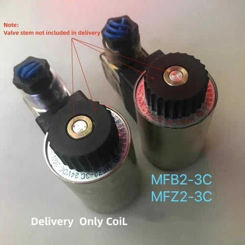 3PIN MFB2-3C ID22mm H57mm DC24V AC220V AC110V 23QDF6BK Solenoid Ball Valve Coil