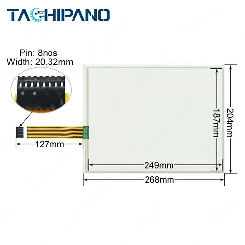 for AMT10019 91-10019-00A 1071-0054A 1001900A 1071.0054 Screen Glass Touch Panel