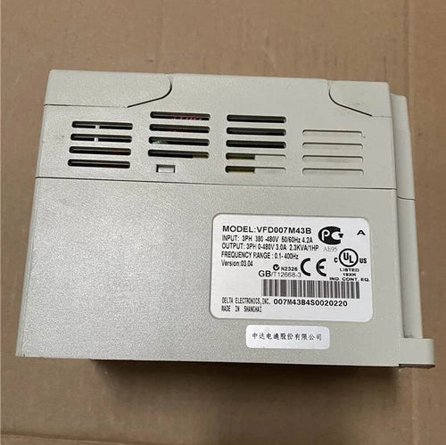 1X For  Three Phase Sensorles Vector Micro AC Drive VFD007M43B PLC 0.75KW 460V