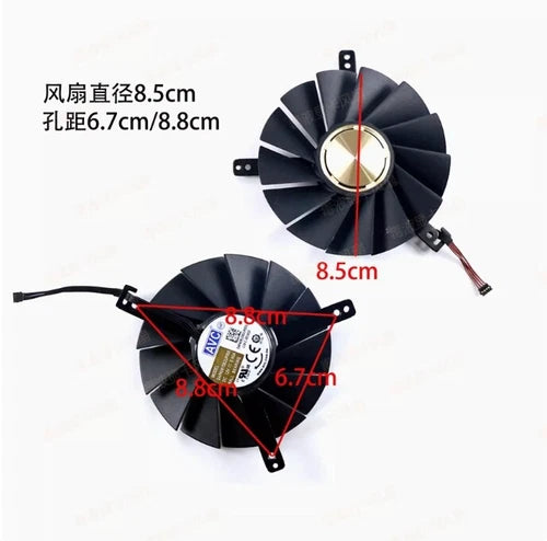 1PC  Cooling Fan Dual Ball  Public Edition TITAN RTX 2080 2080s 2080ti