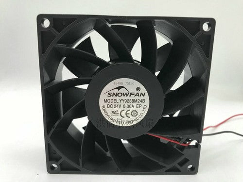1 PCS SNOWFAN Fan YY9238M24B DC 24V 0.30A 92*38MM 2 Wire cooling fan
