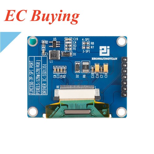 1.5 inch 128x128 OLED LCD Screen Display Module SPI interface SSD1351 Driver