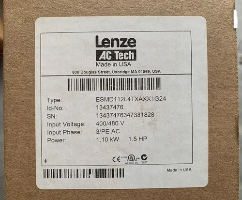 1 PC ESMD112L4TXA  LENZE MANUFACTURER SHED MZO